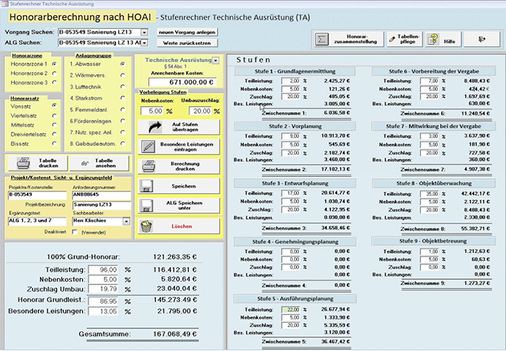 
3
 Die Auftragsvergabe von Planungs- und Bauleistungen ist bei der Fraport AG als Großauftraggeber bis in die Details standardisiert. Im Bild der Fraport HOAI-Rechner zur Überprüfung von Angeboten der Technischen Ausrüstung. 



