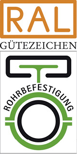 <p>
</p>

<p>
<span class="GVAbbildungszahl">6</span>
 Gütezeichen RAL-GZ 655 „Rohrbefestigung“. 
</p> - © RAL

