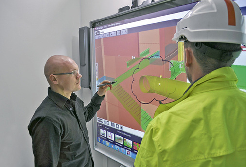 



5
 Zu den vielen Änderungen gegenüber der bisherigen Arbeitsweise gehören auch Besprechungen und Korrekturen direkt am 3-D-Modell. 
