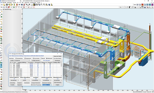 



3
 Eine animierte Fließanzeige der Volumenströme oder eine Darstellung der Druckverluste zeigt gezielt die Problemzonen auch in Bezug auf Luftgeschwindigkeiten, Temperaturen oder Schallleistungen an. 
