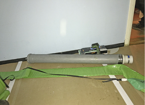 



6
 Liner-Inversion im Nennweitenbereich DN 50 bis DN 70 mit einer „Liner-Kanone“. 
