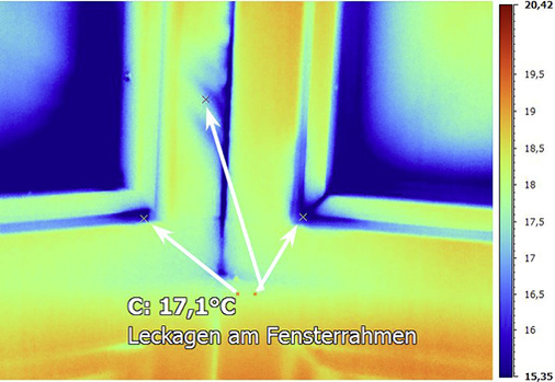 <p>
</p>

<p>
<span class="GVAbbildungszahl">6</span>
 Mithilfe von Thermogrammen lassen sich Leckagen mit einer Aufnahme sowohl lokalisieren als auch dokumentieren. 
</p> - © Messbar

