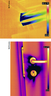 
10
 Typische Leckagestellen finden sich an Bauteildurchführungen sowie an Fenstern und Türen, … 

