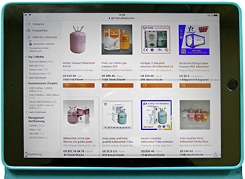 



2
 Im Internet wird eine Fülle an Kältemitteln angeboten, auch solche, die in Europa längst verboten sind. 

