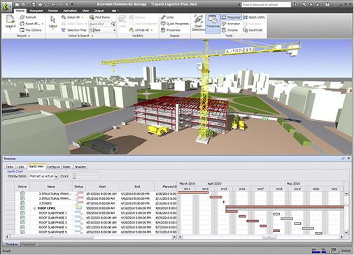 <p>
</p>

<p>
<span class="GVAbbildungszahl">10</span>
 Auf der Grundlage von 4D- bzw. 5D-BIM-Daten lassen sich auch modellbasierte Kosten- und Terminpläne erstellen. 
</p> - © Autodesk

