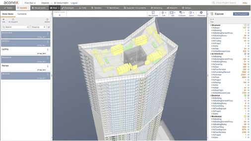 <p>
</p>

<p>
<span class="GVAbbildungszahl">12</span>
 Über die Betrachtung von BIM-Modellen hinaus bieten BIM-Projekträume meist auch Analyse-, Kontroll- und Verwaltungsfunktionen. 
</p> - © Aconex

