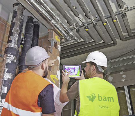 <p>
</p>

<p>
<span class="GVAbbildungszahl">13</span>
 Tauchen auf der Baustelle Fragen auf, kann man sie über den BIM-Projektraum direkt am 3D-Modell klären.
</p> - © Autodesk, BAM Swiss AG

