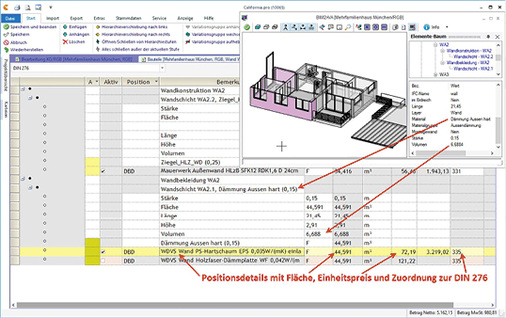 



3
 Die BIM-AVA-Anbindung erhöht die Nachvollziehbarkeit automatischer Mengen- und Kostenauswertungen. 
