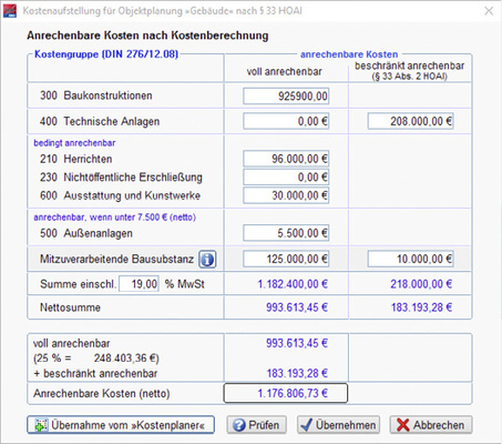 <p>
<span class="GVAbbildungszahl">3</span>
 HOAI-Software nimmt Planern die lästige Rechenarbeit ab und ermittelt die Honorarbeträge präzise und transparent. 
</p>

<p>
</p> - © BKI

