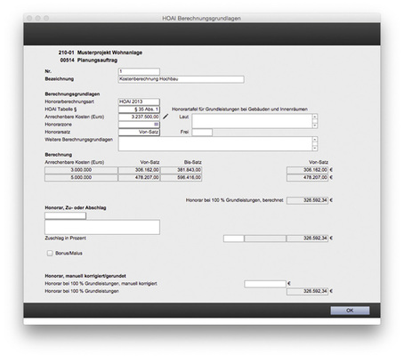



6
 Alle Berechnungsgrundlagen werden auf einen Blick angezeigt. 
