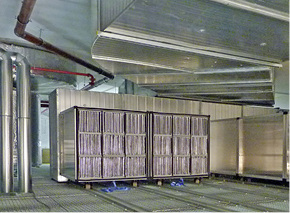 



5
 Erdluftregister im unterirdischen Zuluftbauwerk des Land- und Amtsgerichts Düsseldorf. 
