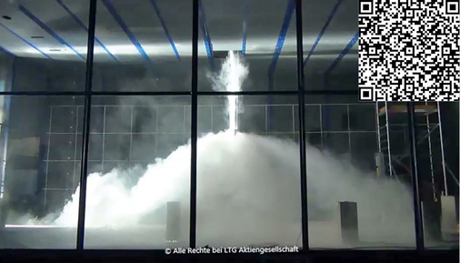 
6
 Raumströmung beim ILQsf durch Ölnebel sichtbar gemacht. Videos zu den entsprechenden Laborversuchen finden Sie via QR-Code auf der Website der LTG. 



