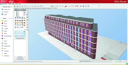 <p>
</p>

<p>
<span class="GVAbbildungszahl">7</span>
 Da TGA-Planer um eine Eingabe der Gebäudestruktur häufig nicht herumkommen, steckt in jedem TGA- auch ein Bau-CAD-Programm. 
</p> - © Hottgenroth / ETU Software

