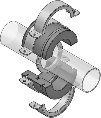 <p>
</p>

<p>
<span class="GVAbbildungszahl">7</span>
 Für Kälteleitungen bietet Mefa spezielle Kältefestpunkte an, bei denen die druckfeste PU-Schale an keiner Stelle durchdrungen wird. Statt der Druckstücke kommen hier Anschweißringe zum Einsatz. So wird die Entstehung von Schwitzwasser am Festpunkt sicher verhindert. 
</p> - © Mefa

