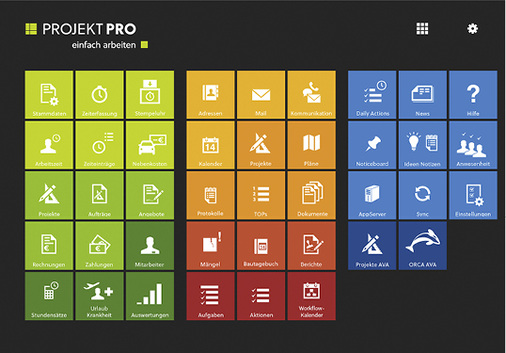 



5
 Da das Büro- und Projektmanagement eine Vielzahl von Aufgaben umfasst, ist BMSP-Software in der Regel modular aufgebaut. 
