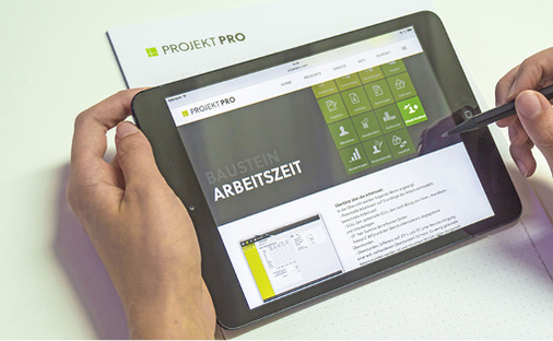 



7
 … sowie eine präzise Erfassung von Mitarbeiter- und Projektzeiten. 
