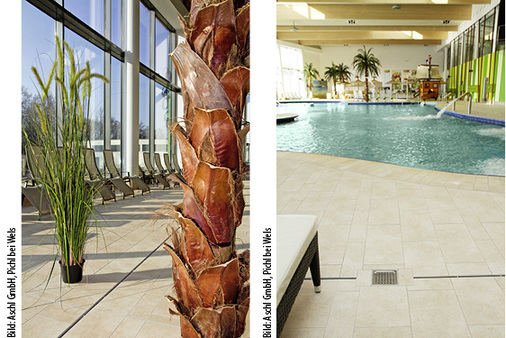 
3
 Die Badrinne SPArin entwässert den Fliesenboden schnell und effektiv. Ihre Drainagefunktion gewährleistet eine längere Lebensdauer des Bodenaufbaus. Die barrierefreie Badrinne lässt sich unauffällig in die Oberfläche integrieren und ist mit einer Schlitzbreite von 8 mm barfuß begehbar. Die Sanitärabläufe sind mit einem herausnehmbaren Schmutzfangkorb ausgestattet.
