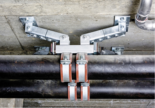 



8
 Festpunkt Typ A mit Gelenkhaltern. 
