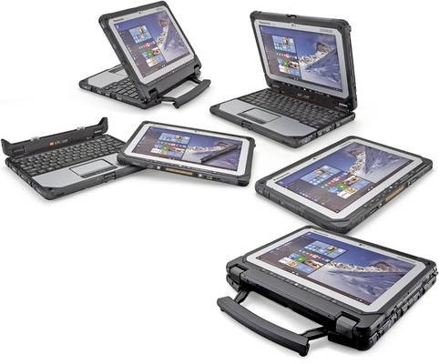 <p>
</p>

<p>
<span class="GVAbbildungszahl">9</span>
 Spezielle Convertible-Modelle sind wahlweise Notebook, Tablet oder Präsentations-Display. 
</p> - © Panasonic

