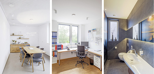 



3
 … wurden mit gelochtem und in einigen Räumen mit glattem Gipskarton verkleidet. 
