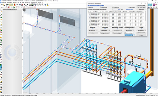 



8
 … ist 3D-CAD/BIM-Software vor allem für komplexe Rohrnetze prädestiniert, weil man besser die Übersicht behält. 
