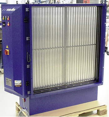 
3
 Elektrofilter-Modul für eine größere Abluftanlage. 



