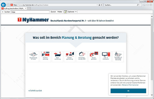 <p>
</p>

<p>
<span class="GVAbbildungszahl">1</span>
 … sie vermitteln neben Handwerkeraufträgen auch Planer- und / oder Energie-berater-Leistungen.
</p> - © MyHammer

