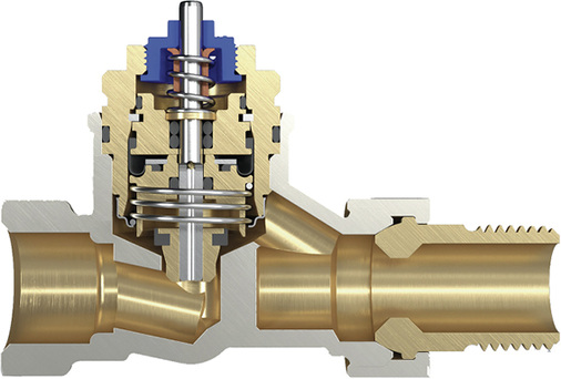 <p>
</p>

<p>
<span class="GVAbbildungszahl">4</span>
 Das druckunabhängige Thermostatventil Kombi-TRV von Resideo ermöglicht einen vereinfachten Hydraulischen Abgleich direkt am Verbraucher, zur Einstellung muss nur der Auslegungsvolumenstrom ermittelt werden. 
</p> - © Resideo / Honeywell Home

