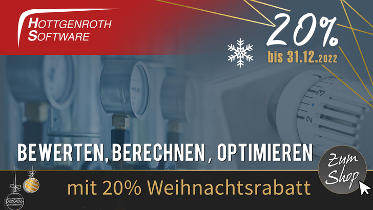 Hottgenroths Weihnachtsaktion läuft bis zum 31.12.2022 und beschert 20% Rabatt auf viele Software-Lösungen. - © Hottgenroth Software AG