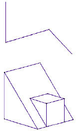 Bild 7 Die Bilder 3 und 4 dreidimensional . Mit einer bewegten Darstellung der Linien wären die Objekte sofort begreifbar gewesen. - mh-software - © mh-software
