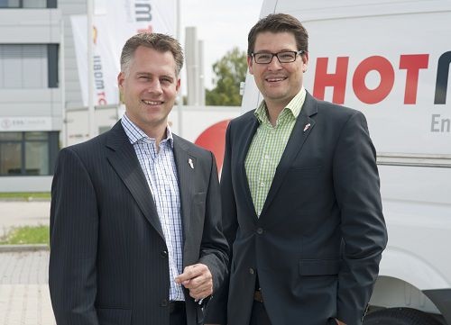 Die Geschäftsführung von Hotmobil Deutschland: Christian Hahn (links) und Reto Brütsch. - Hotmobil Deutschland