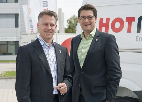 Die Geschäftsführung von Hotmobil Deutschland: Christian Hahn (links) und Reto Brütsch. - Hotmobil Deutschland - © Hotmobil Deutschland
