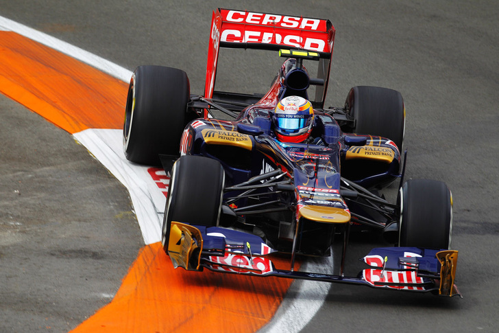 F1-Rennwagen des Rennstalls Toro Rosso beim Grand Prix in Spanien im Juni 2012. - Toro Rosso - © Toro Rosso
