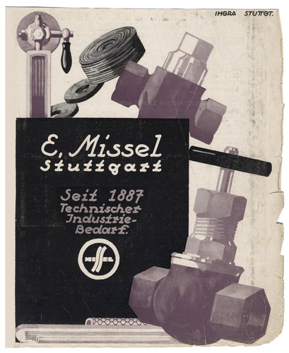 Seite aus einer Missel-Preisliste aus den 1940er-Jahren. - Missel