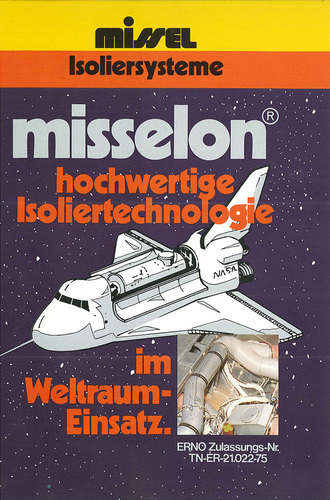 Werbung für misselon im Stil der 1970er-Jahre. - Missel