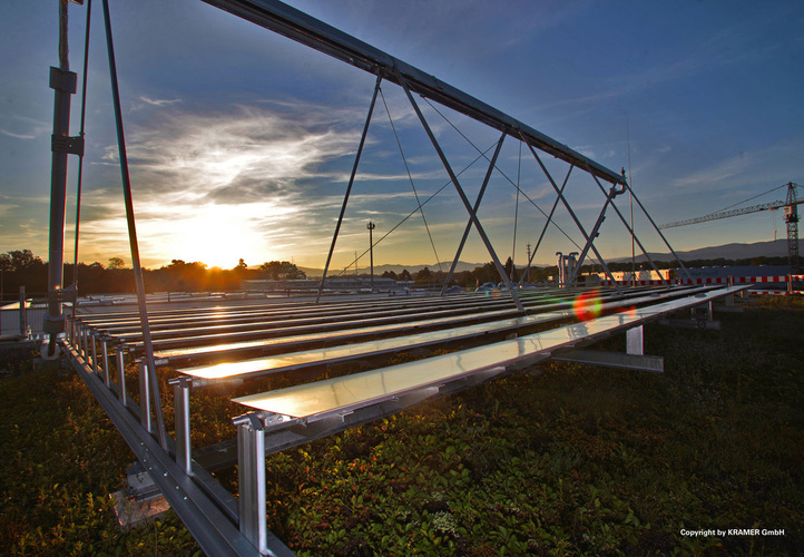 Fresnel-Solarkollektor. - Kramer