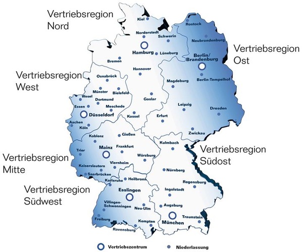 Buderus hat seine Vertriebsstruktur verändert und jetzt sechs Vertriebsregionen gebildet. - Buderus - © Buderus
