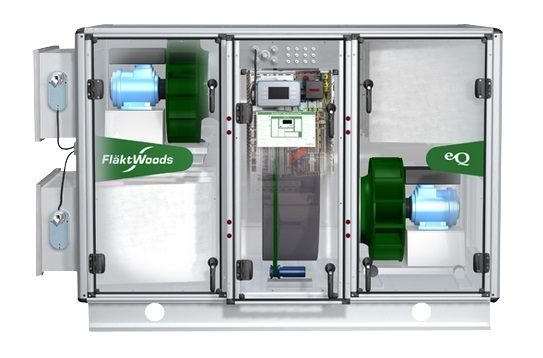 eQ-PRIME-Lüftungseinheit. - Fläkt Woods - © Fläkt Woods
