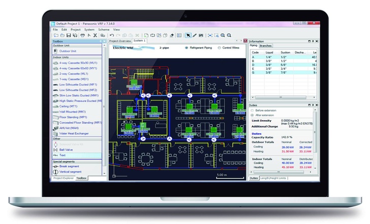 Panasonic stellt den VRF-Designer kostenlos zur Verfügung - Panasonic - © Panasonic
