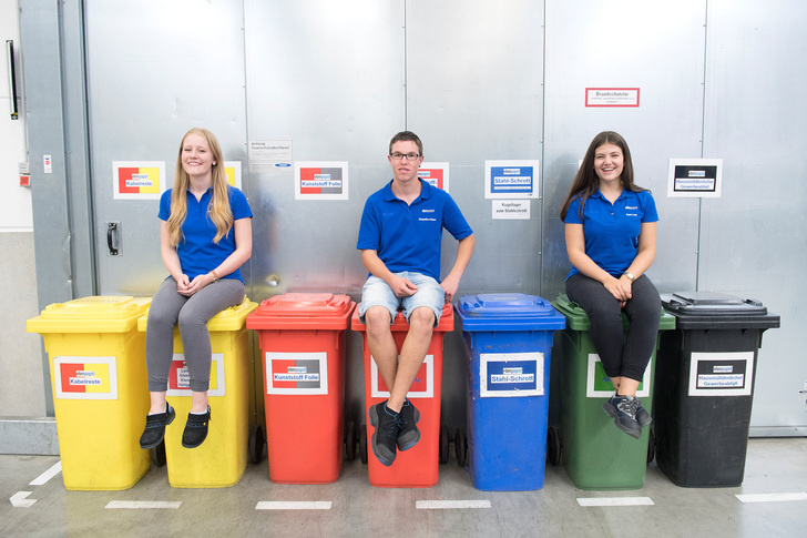 Das aktuelle Energiescouts-Team von ebm-papst in Mulfingen. - ebm-papst