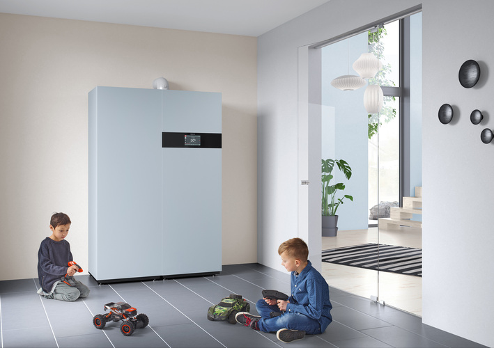 Macht Wünsche wahr: Die Brennstoffzellenheizung Vitovalor PT2 von Viessmann erzeugt auch Strom. 56 % der Berliner würden gerne in ihrem Zuhause selbst Strom oder Wärme produzieren. - Viessmann