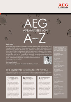 (c) AEG Haustechnik - AEG Haustechnik - © AEG Haustechnik
(c) AEG Haustechnik - AEG Haustechnik - © AEG Haustechnik