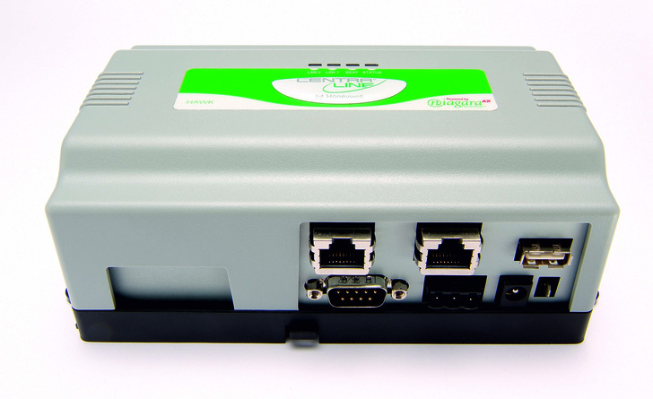 Das „Gehirn des Gebäudes“: Die CentraLineAX Integrationsplattform Hawk liest Informationen aus Subsystemen über Treiber ein, verarbeitet sie und leitet sie an andere Subsysteme weiter.