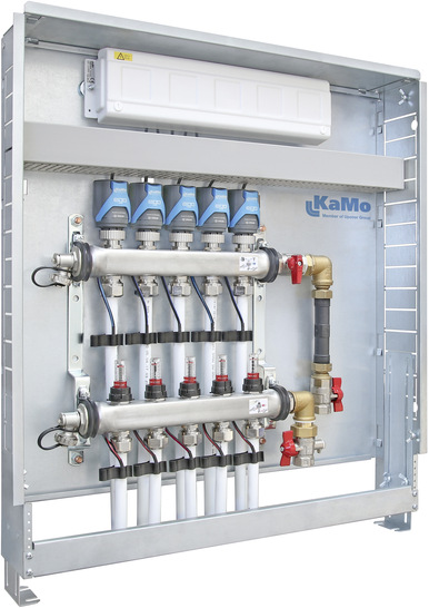 KaMo: Verteilerstation mit EGO-Stellantrieben.