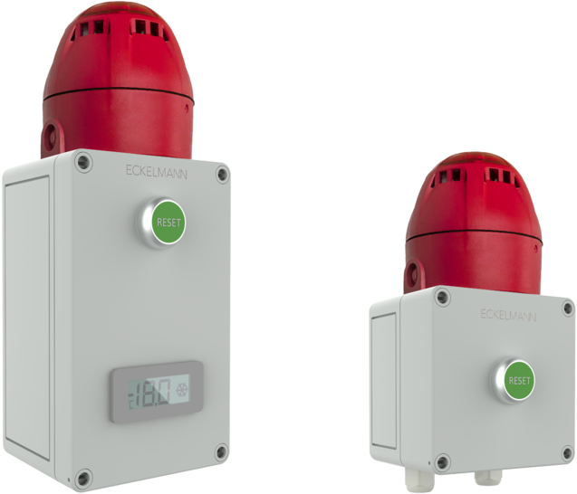 Eckelmann: E*LDS Alarmbox Maxi und Mini.
