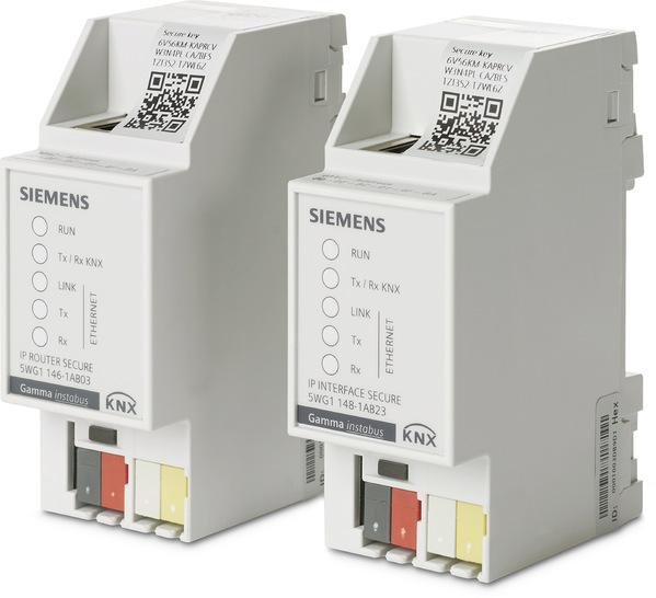 Siemens: KNX-IP-Secure-Geräte.