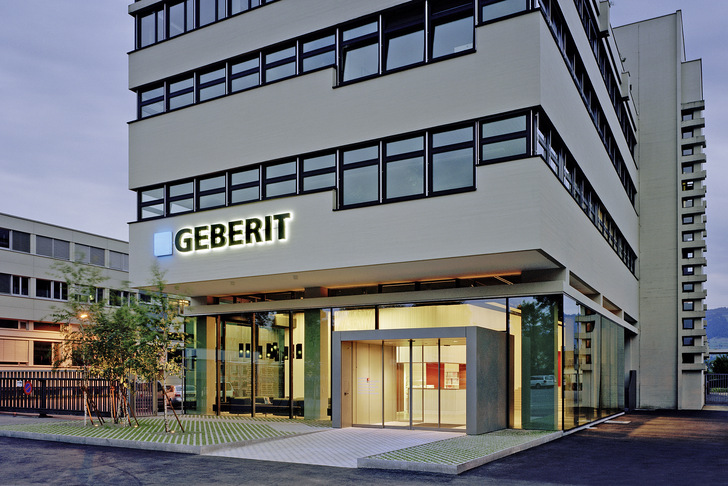 Geberit-Hauptsitz in Rapperswil-Jona. - © Bild: Geberit
 Geberit-Hauptsitz in Rapperswil-Jona.