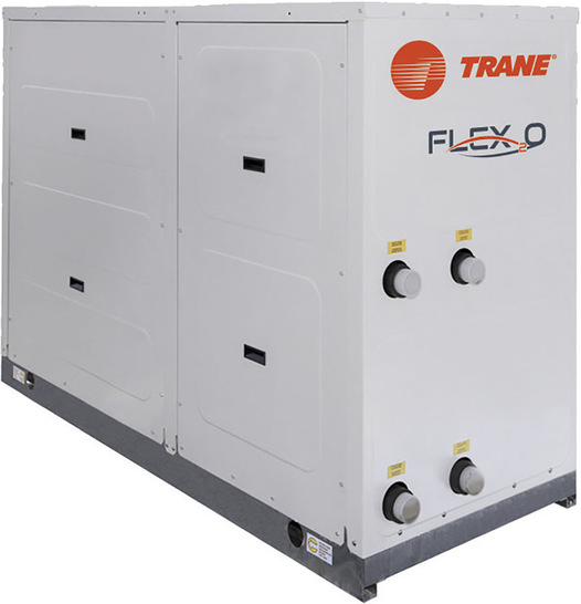 Trane: Flex 2 O-Kältemaschine. - © Bild: Trane
 Trane: Flex 2 O-Kältemaschine.