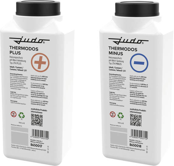 Judo: Thermodos Plus / Minus. - © Bild: Judo Wasseraufbereitung
 Judo: Thermodos Plus / Minus.