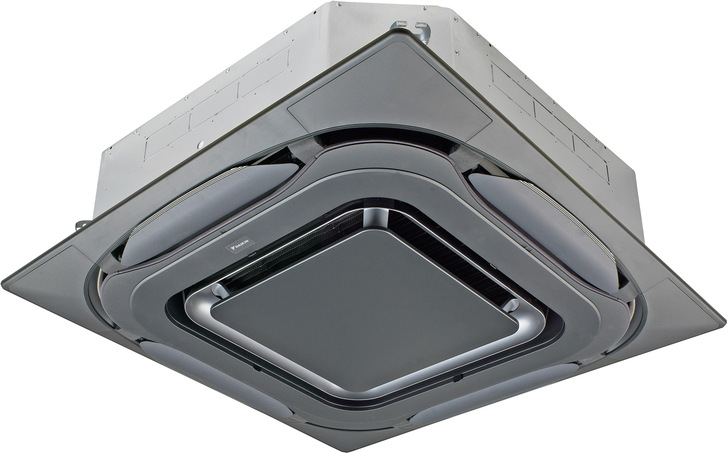 Daikin: Design-Blende mit schwarzer Kassette.